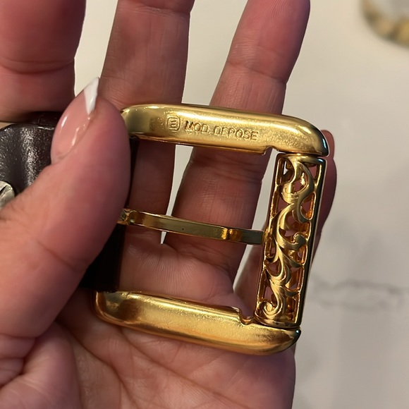 Beautiful genuine leather Code Azure Lion belt - Picture 9 of 10